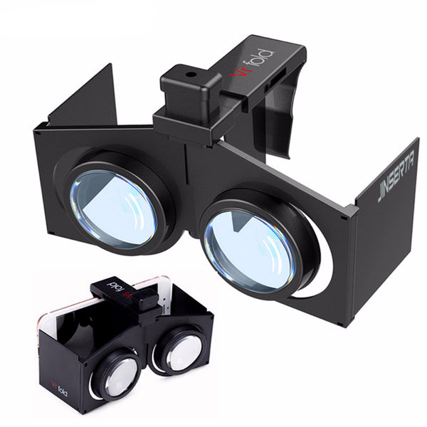 Portable Foldable Virtual Reality 3D Glasses