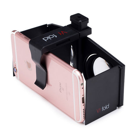 Portable Foldable Virtual Reality 3D Glasses